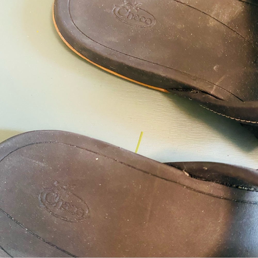 Chaco Women’s Hermosa Thong Sandal Leather Black 8 - Picture 6 of 9